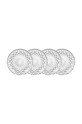 Lyngby un set de farfurii Sorrento 6-pack transparent 24312.