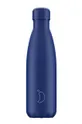 σκούρο μπλε Θερμικό μπουκάλι Chillys Matte 500 ml Unisex