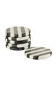 multicolor J-Line zestaw podkładek Stripe Marble 6-pack Unisex