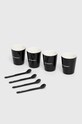 Karl Lagerfeld set de cafea pentru 4 persoane negru 230W3967