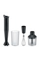 Tyčový mixér s příslušenstvím Alessi Plisse 4-pack černá MDL10S.B