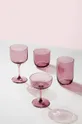 rózsaszín Villeroy & Boch pezsgős poharak Like Grape 2 db