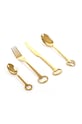 Seletti un set de tacâmuri pentru 6 persoane Keytlery 24-pack galben 07374