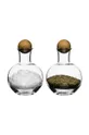 transparentny Sagaform butelka szklana Nature 2-pack Unisex