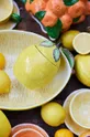 žltá Nádoba s vekom Byon Lemon