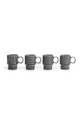 Sagaform eszpresszó csésze készlet Coffee & More 4 db szürke