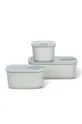 biela Sada skladovacích nádob s vekom Mepal EasyClip 2 x 450 ml, 1 L 3-pak Unisex