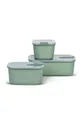 зелёный Набор контейнеров для хранения с крышками Mepal EasyClip 2 x 450 ml / 1 L 3 шт Unisex