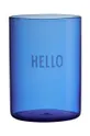 kék Design Letters üveg Favourite Drinking Uniszex