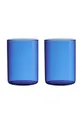 niebieski Design Letters zestaw szklanek Favourite Drinking 2-pack Unisex