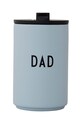 Design Letters kubek termiczny Thermo/Insulated Cup niebieski 30101003LGTGREYDAD