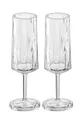 διαφανή Σετ ποτηριών κρασιού Koziol Club No.14 Superglas 2-pack Unisex