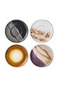 Hkliving zestaw talerzy deserowych 4-pack multicolor ACE7202