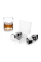 Vacu Vin kostki do whiskey 4-pack szary