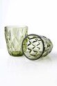 Komplet kozarcev Affek Design Elise Green 250 ml 6-pack HTID1602 zelena AA00