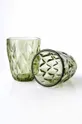 Набір склянок Affek Design Elise Green 250 ml 6-pack зелений