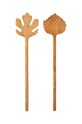 Bloomingville łyżki sałatkowe Karol 2-pack beżowy 82064176