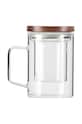 Vialli Design szklanka z zaparzaczem Soho 350 ml transparentny 29354