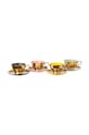 Набір чашок з блюдцями Pols Potten Tea set Legacy 4-pack барвистий 230.400.522