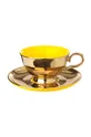 барвистий Набір чашок з блюдцями Pols Potten Tea set Legacy 4-pack