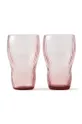 roza Set čaša Pols Potten Pum Longdrinks 2-pack Unisex