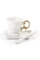 bijela Šalica za kavu s tanjurićem Seletti I-ware Unisex