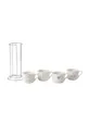 Набір чашок з підставкою J-Line Mugs Love 4-pack білий