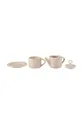 Set za čaj J-Line Tea Pot And Tea Cup roza