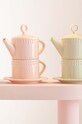 J-Line set de ceai Tea Pot And Tea Cup roz 34695