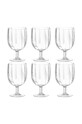 Набір келихів для вина J-Line Glass Plastic 6-pack прозорий 43943