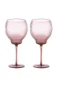 Pols Potten zestaw kieliszków do wina Pum 2-pack różowy
