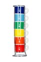 Bialetti zestaw filiżanek do espresso ze stojakiem Color 6-pack multicolor 700000598