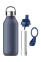 σκούρο μπλε Θερμικό μπουκάλι Chillys Series 2 Sport, 500 ml