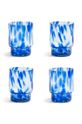 Σετ ποτηριών &k amsterdam Tortoise Blue Set 4-pack μπλε 332.02
