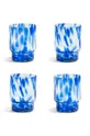 μπλε Σετ ποτηριών &k amsterdam Tortoise Blue Set 4-pack Unisex