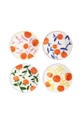 multicolore &k amsterdam set piatti Orange Twig pacco da 4 Unisex