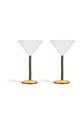 Σετ ποτηριών κρασιού &k amsterdam Perle Set 2-pack πολύχρωμο 352.02