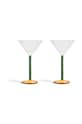 &k amsterdam zestaw kieliszków Perle Set 2-pack multicolor 352.02