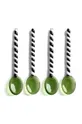 multicolor &k amsterdam zestaw łyżeczek Spoon Duet Green 4-pack Unisex