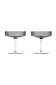 ferm LIVING set calici per il champagne Ripple pacco da 2 grigio 100126112