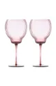 розовый Набор бокалов для вина Pols Potten Pum Wineglasses 700 ml Unisex