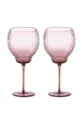 Pols Potten zestaw kieliszków do wina Pum Wineglasses 700 ml różowy