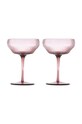 Набор бокалов Pols Potten Pum Coupe Glasses 250 ml 2 шт розовый 140.230.152