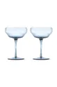 modrá Sada pohárov na šampanské Pols Potten Pum Coupe 250 ml 2-pak Unisex