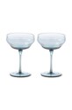 Sada pohárov na šampanské Pols Potten Pum Coupe 250 ml 2-pak 140.230.151 modrá AA00