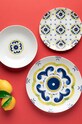 Σετ πιάτων για 6 άτομα Guzzini Tiffany Sorrento 18-pack 19580152 πολύχρωμο AA00