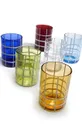 Набір склянок Zafferano Twiddle 350 ml 6-pack барвистий