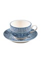 Чашка з блюдцем Zafferano Tue Tea 4-pack блакитний TU01116