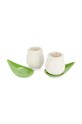 Набір чашок з блюдцями Balvi Tulip 100 ml 2-pack 27860 білий AA00