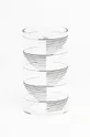 transparentny Tre Product zestaw szklanek Rectangle Stripes 500 ml 4-pack Unisex